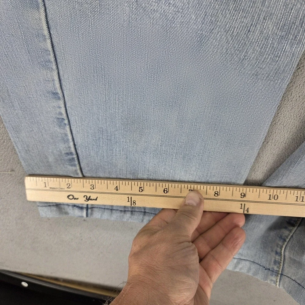 VTG Levis Engineered Jeans Mens Blue Twisted Flap Pockets Altered Hem Fits 32x30